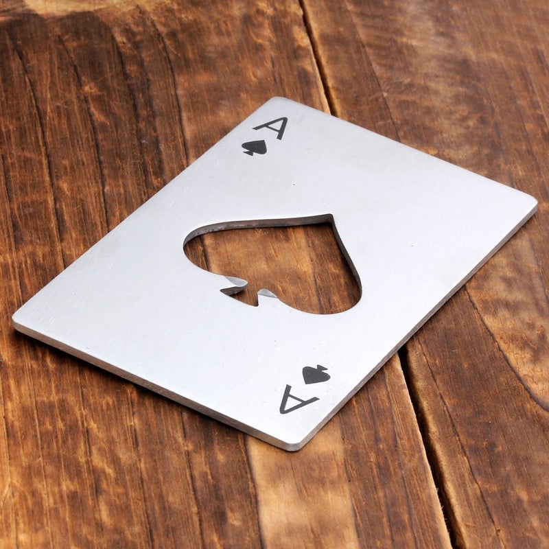 Yerwal Bottle Opener-Stainless Steel Credit Card Size Casino Bottle Opener for Your Wallet-2 pcs - Image 2